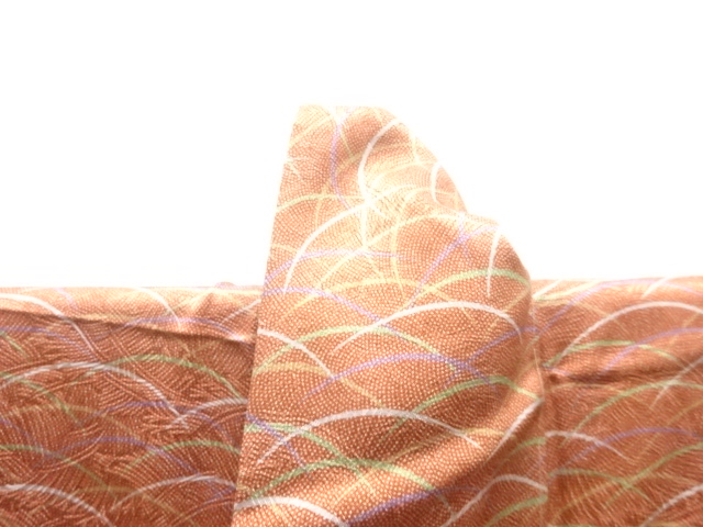  芝草模様付け下げ小紋着物